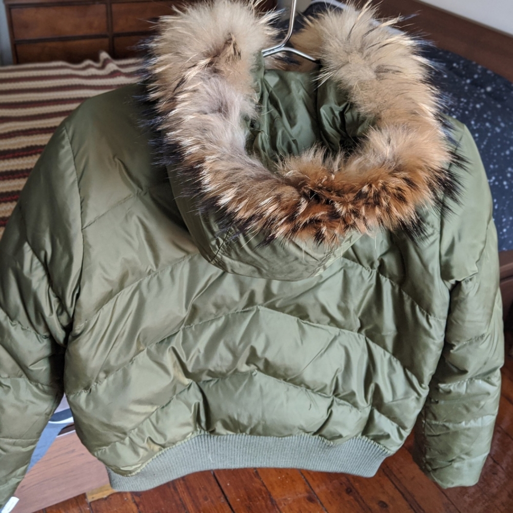 Andrew Marc Duck Down Winter Puffer Jacket with Hood
